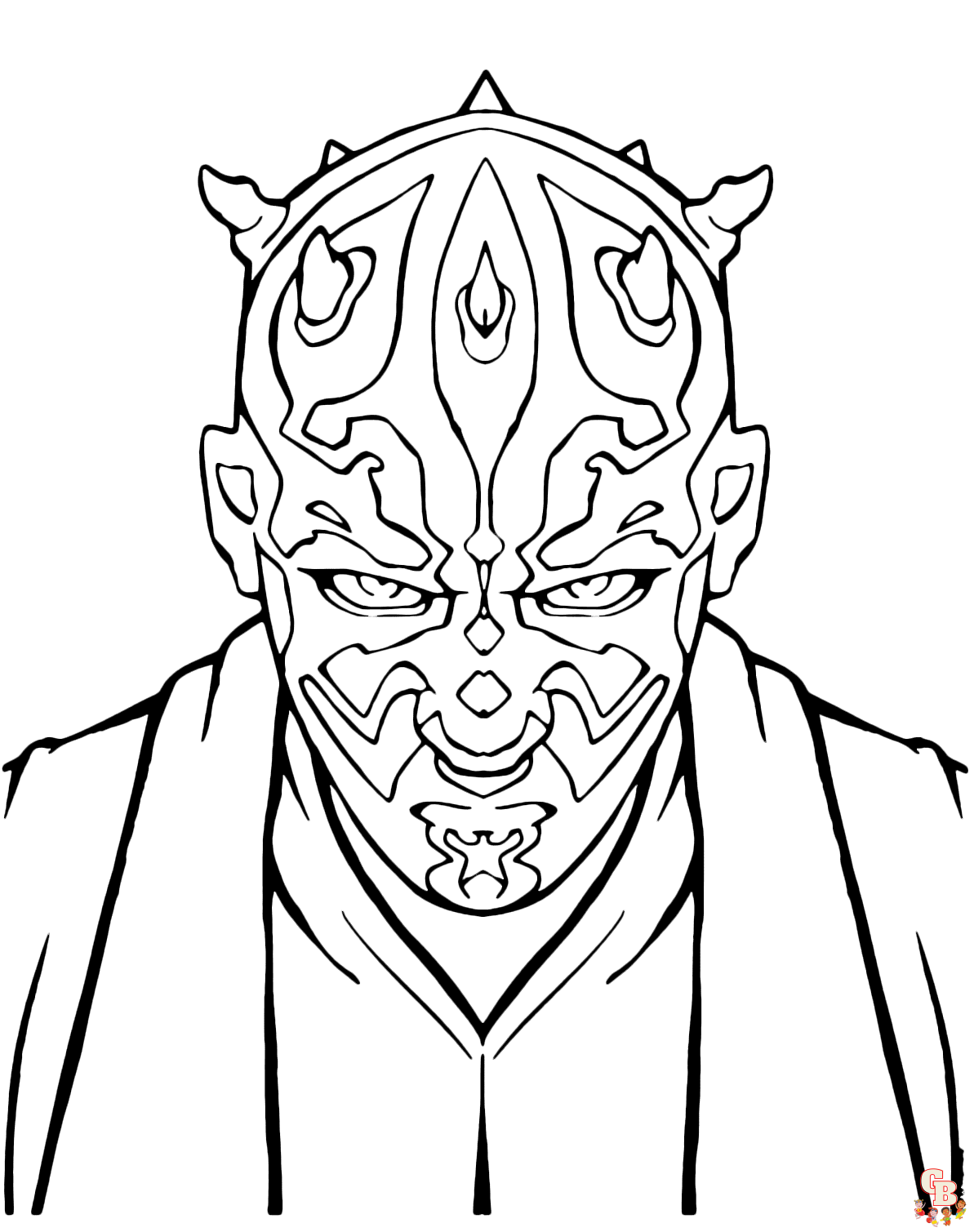 Darth Maul Coloring Sheet