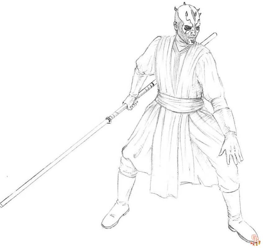 Darth Maul coloring pages free