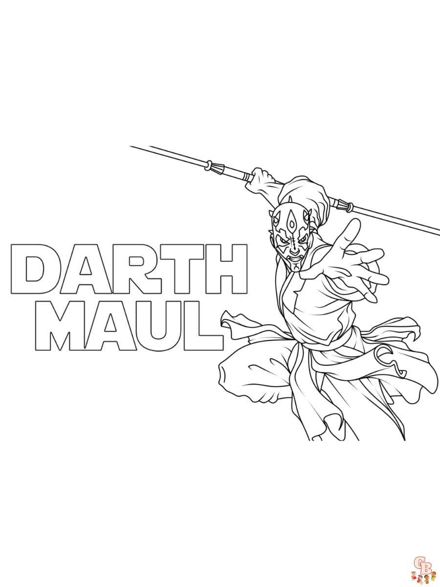 Darth Maul coloring pages