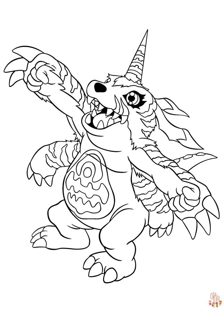 Digimon Coloring Sheets Printable Free