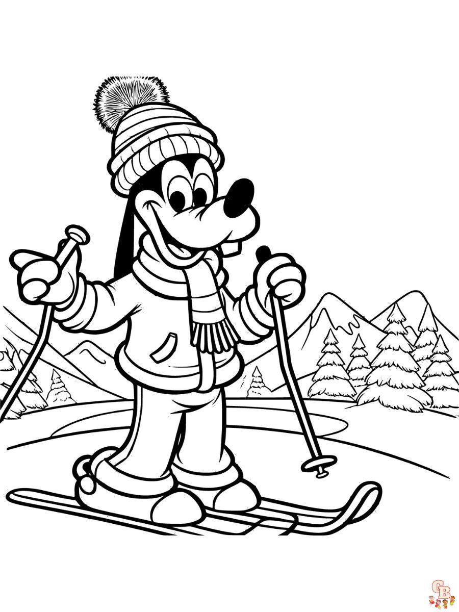 Disney Christmas coloring pages to print