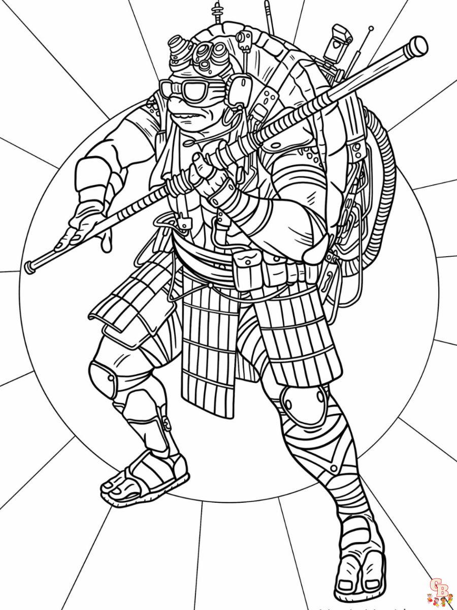 Donatello Coloring Pages Free