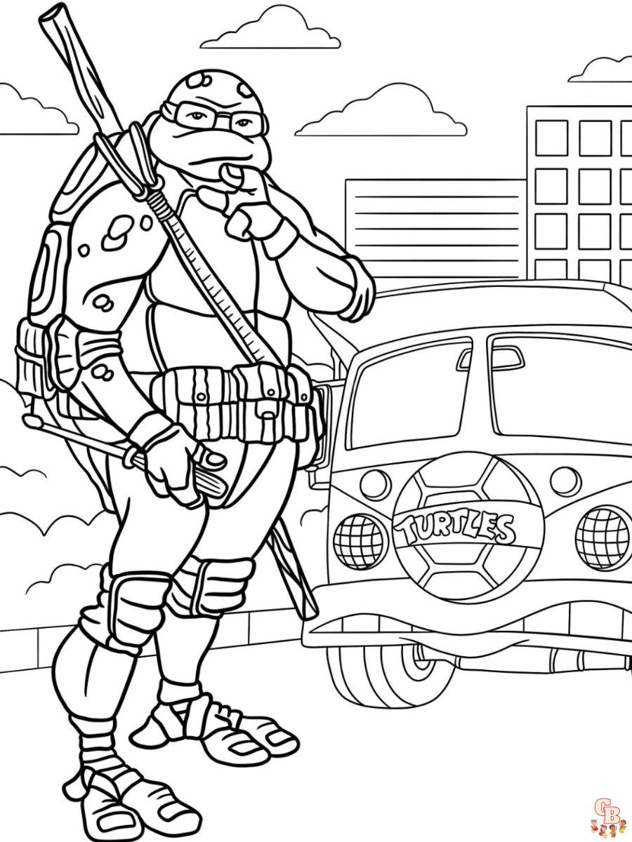 Donatello Coloring Pages