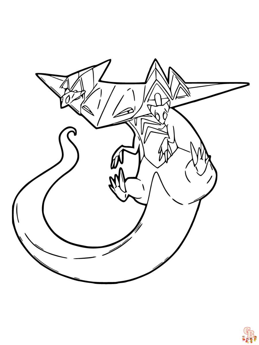 Dragapult coloring page