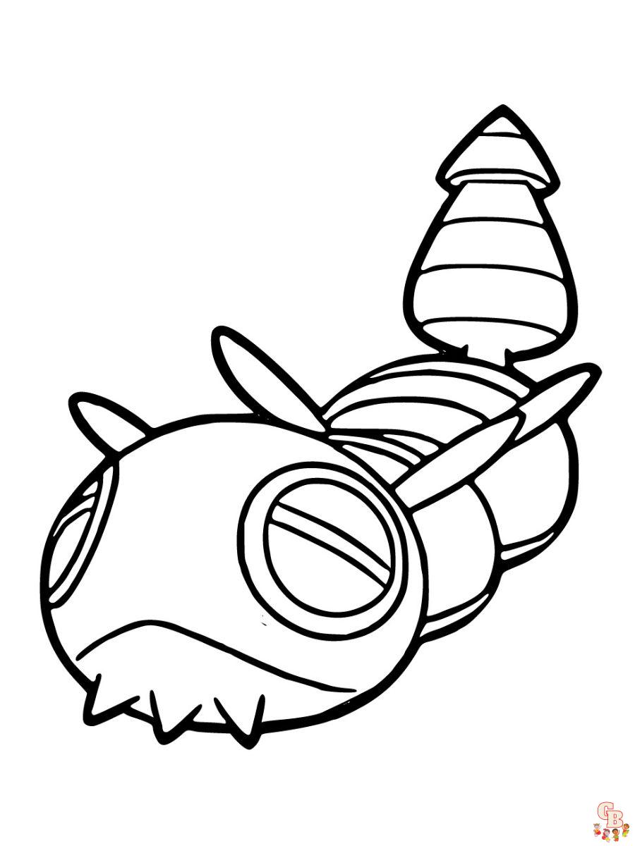 Dudunsparce coloring page