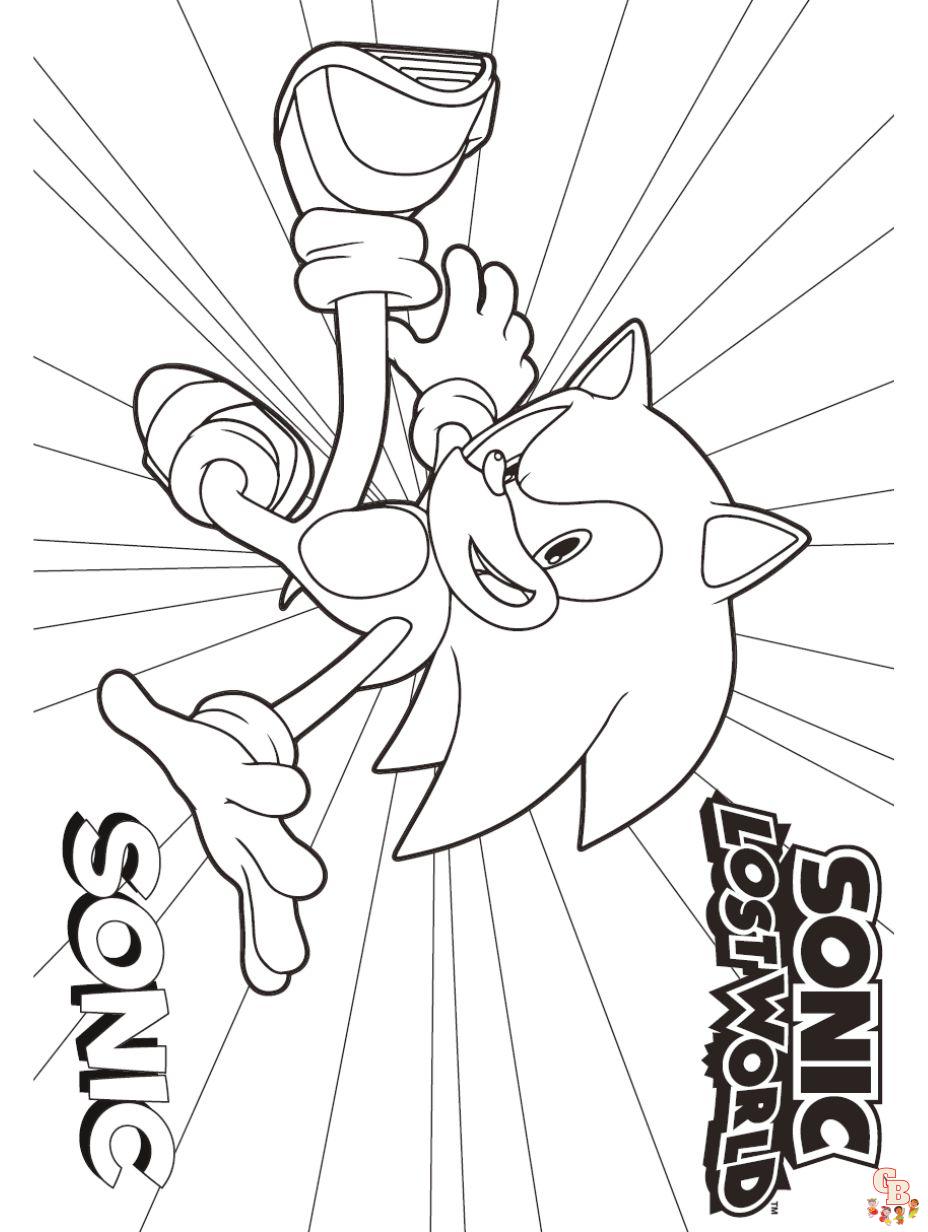 Easy Sonic Boom Coloring Pages