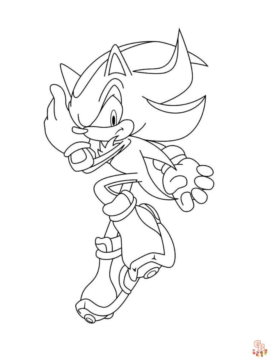 Easy Sonic Coloring Pages