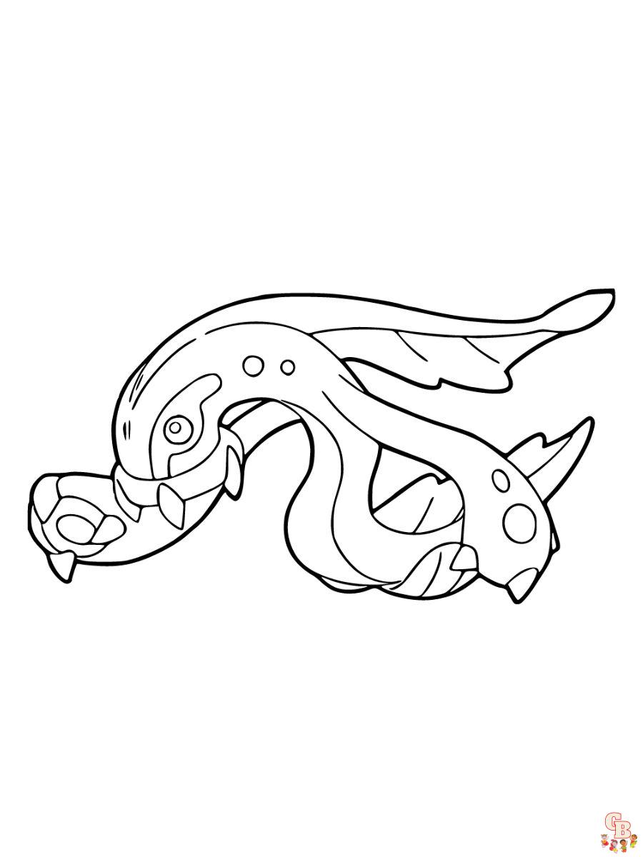 Eelektross coloring page