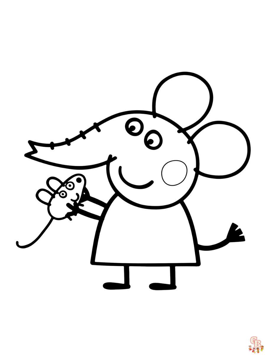 Emily Elephant Coloring Pages