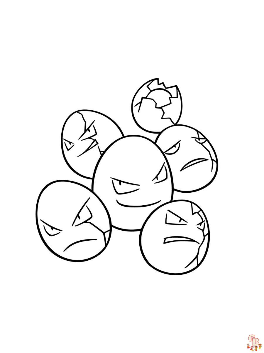 Exeggcute coloring pages