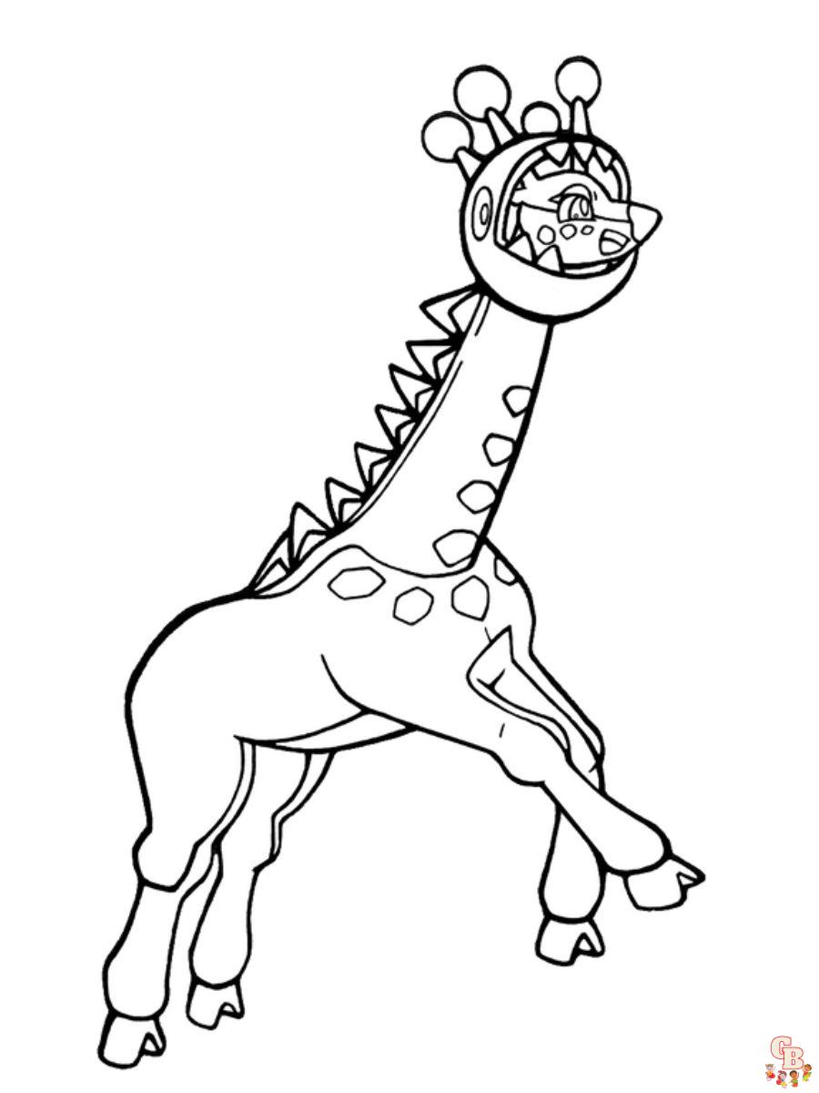 Farigiraf coloring page