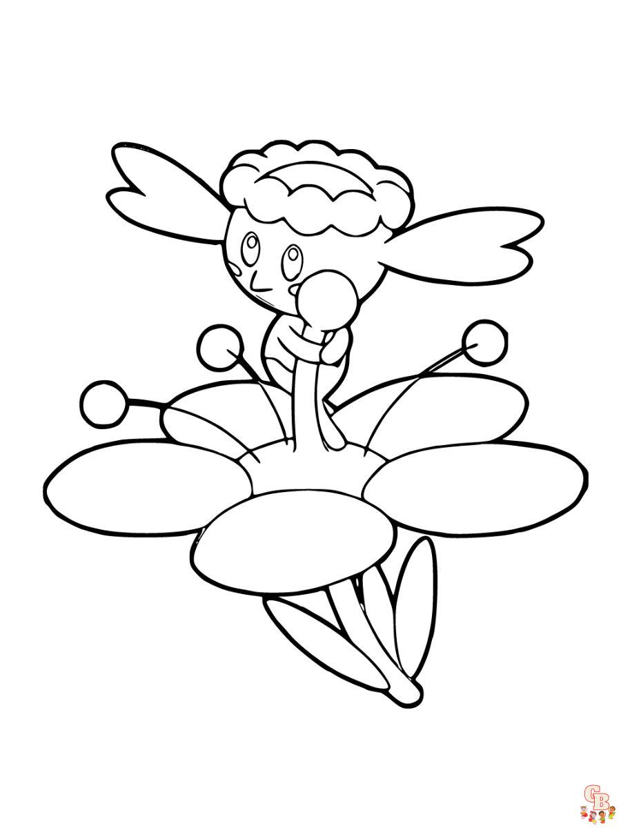 Flabébé coloring page