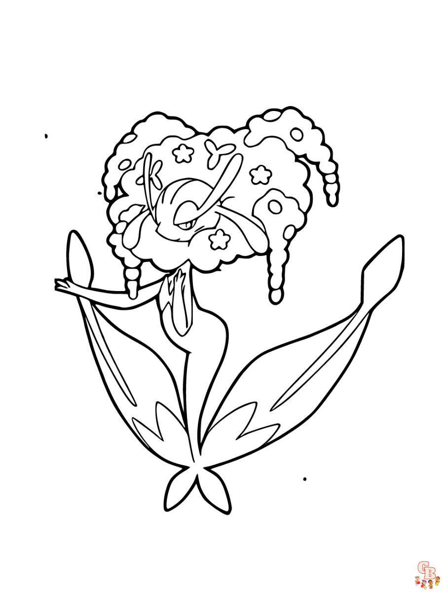 Florges coloring page