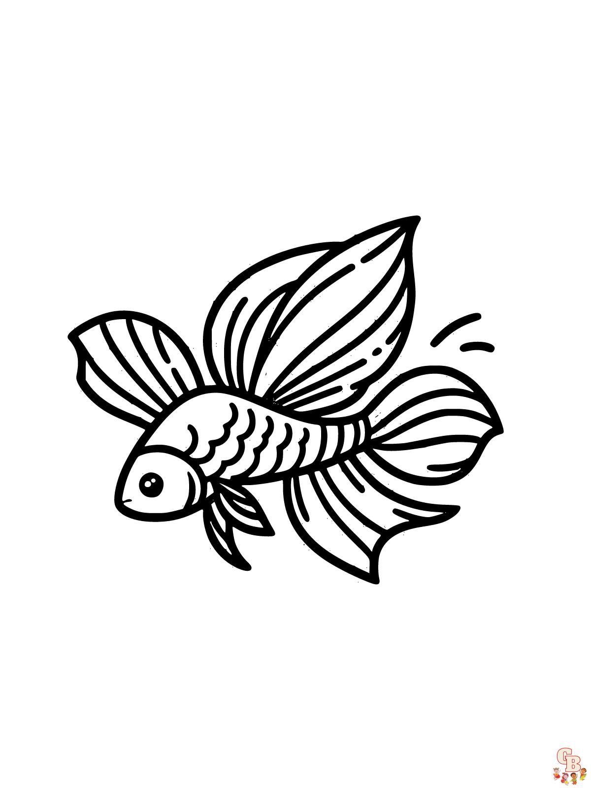 Flying Fish coloring pages