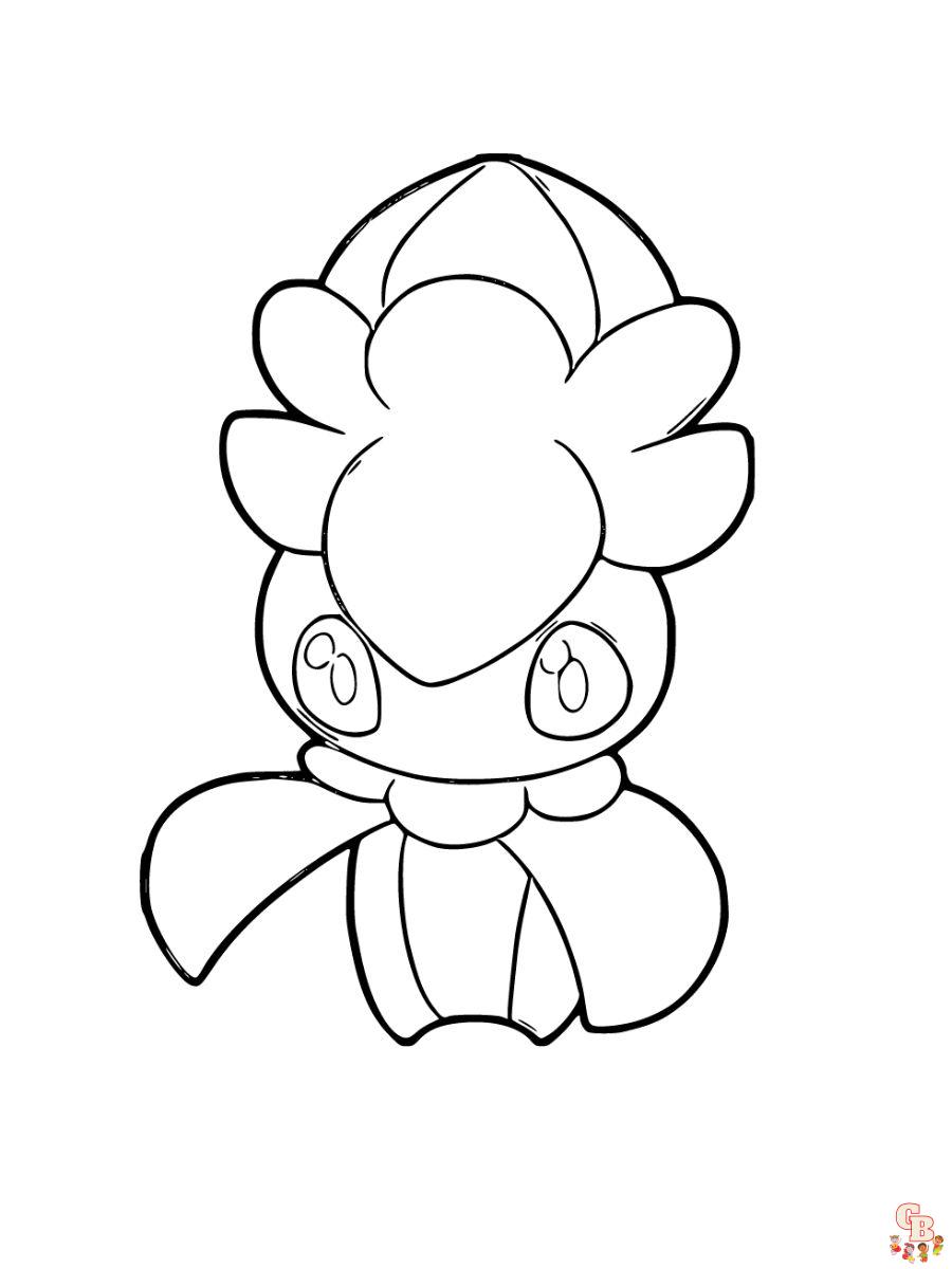 Fomantis coloring page