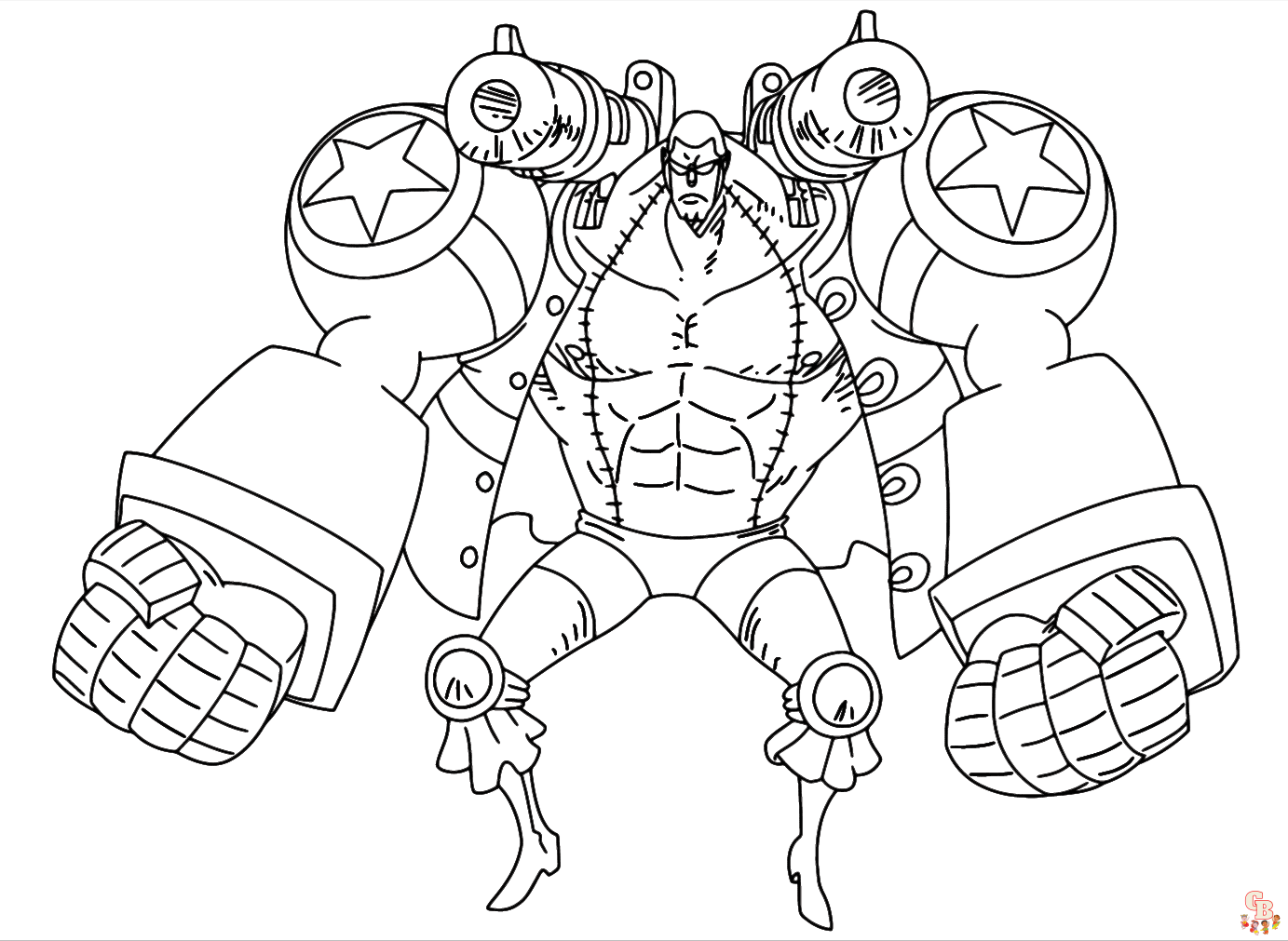 Franky Coloring pages