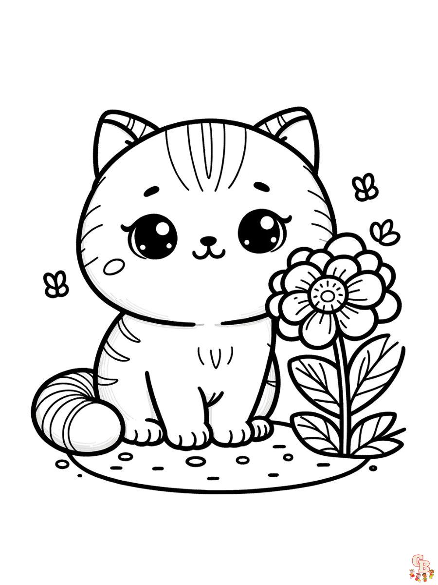 Free British Shorthair cat coloring pages