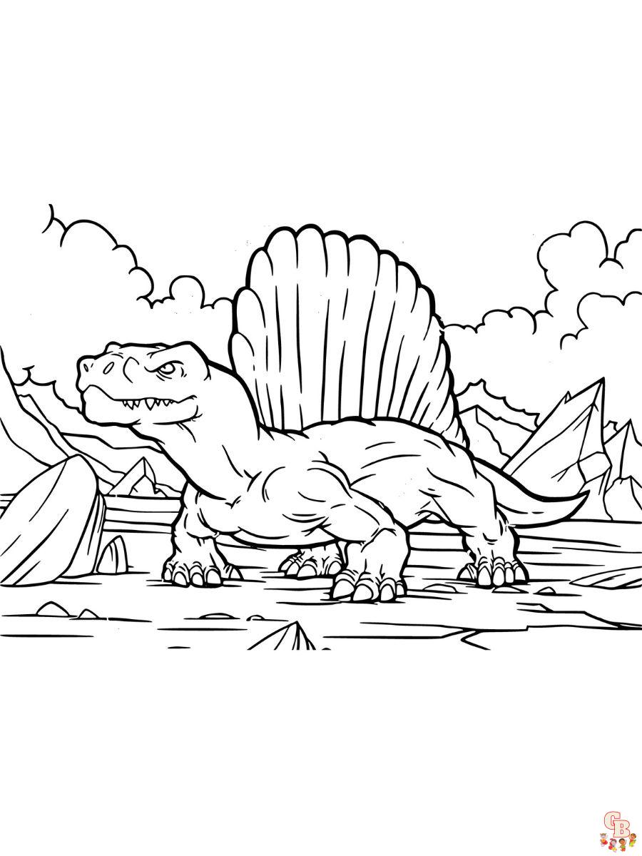 Free Dimetrodon Coloring pages