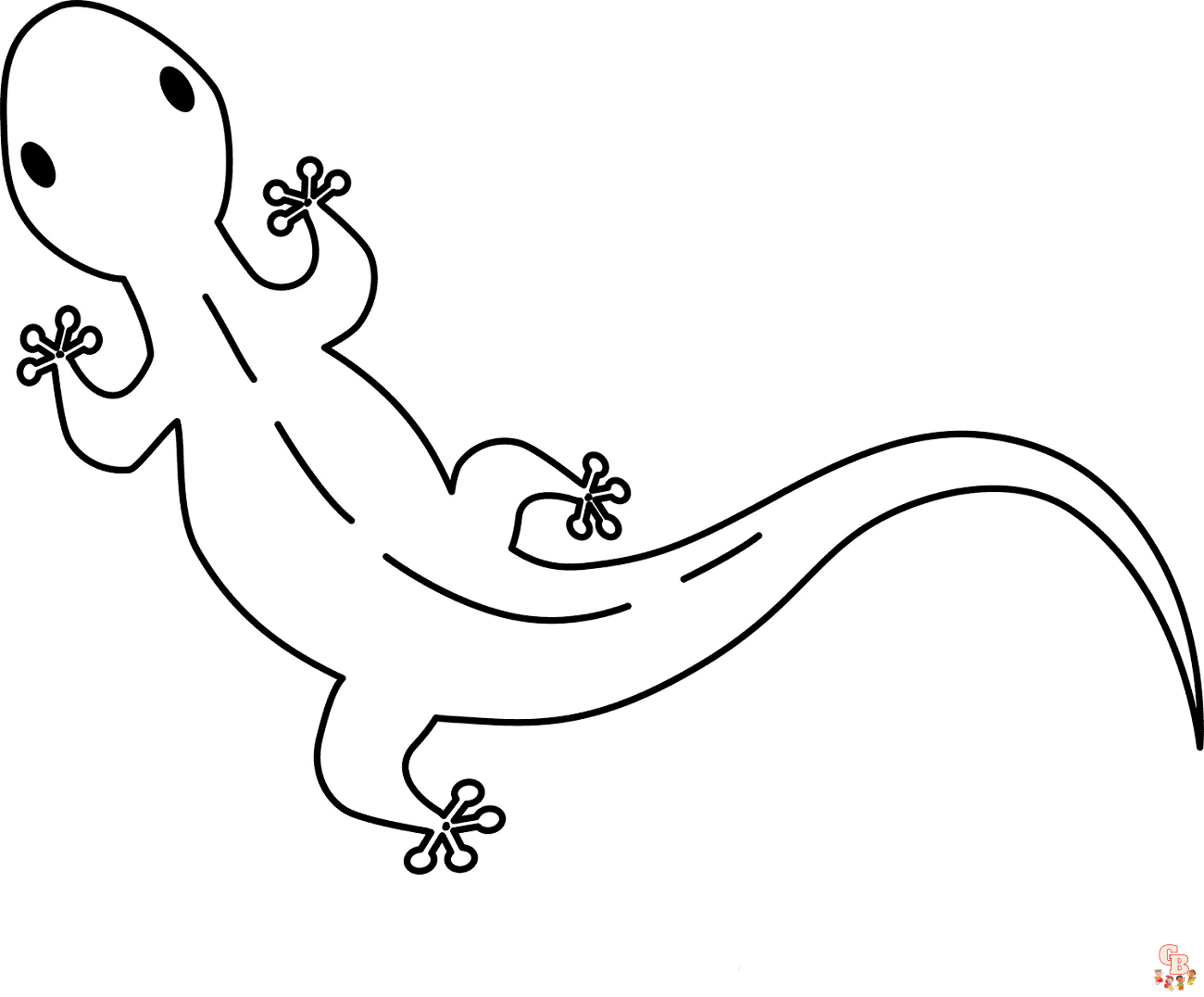 Free Gecko coloring pages for kids