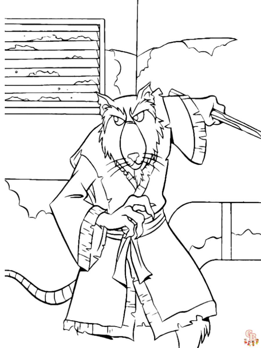 Free Splinter Coloring Pages