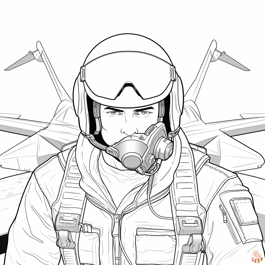 Free Top Gun coloring pages for kids