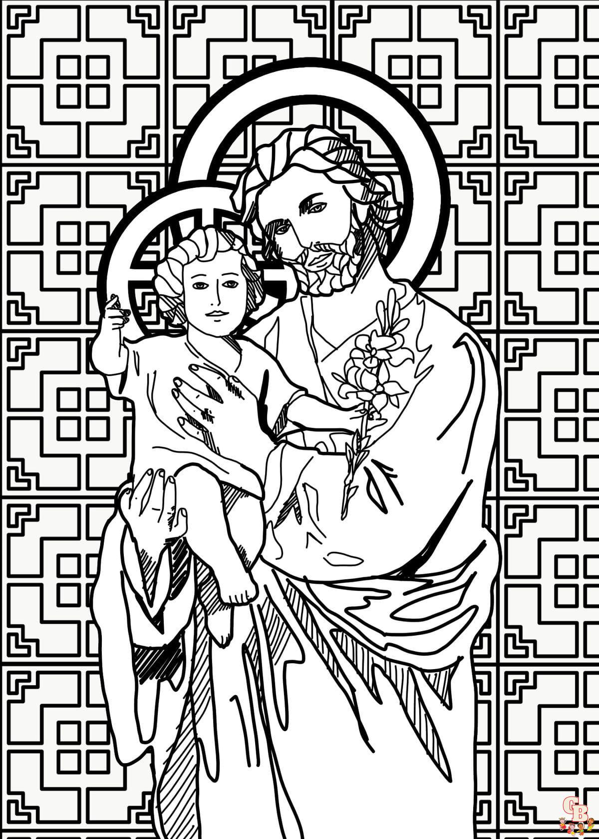 Free catholic coloring pages for kids