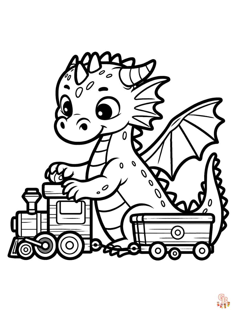 Free dragon coloring pages to print