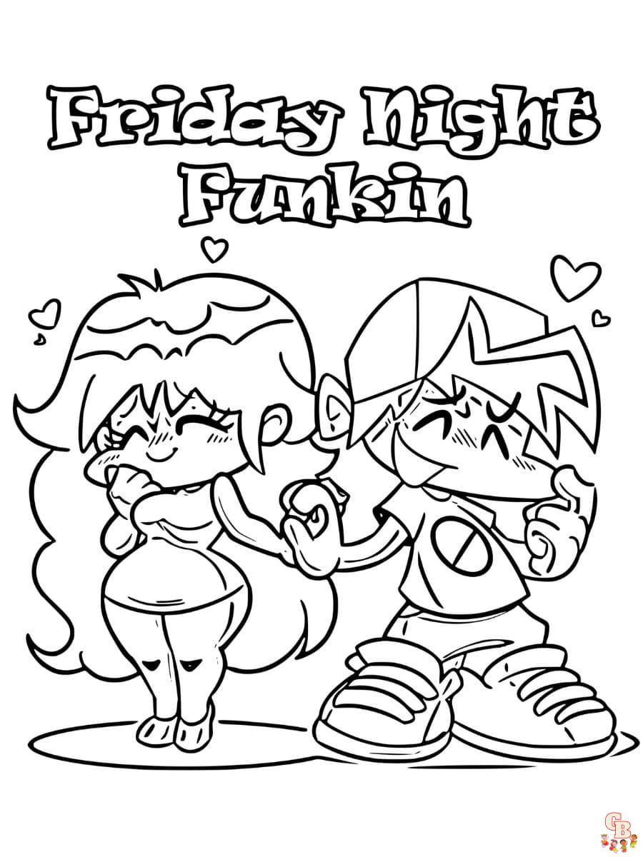 Friday Night Funkin coloring pages