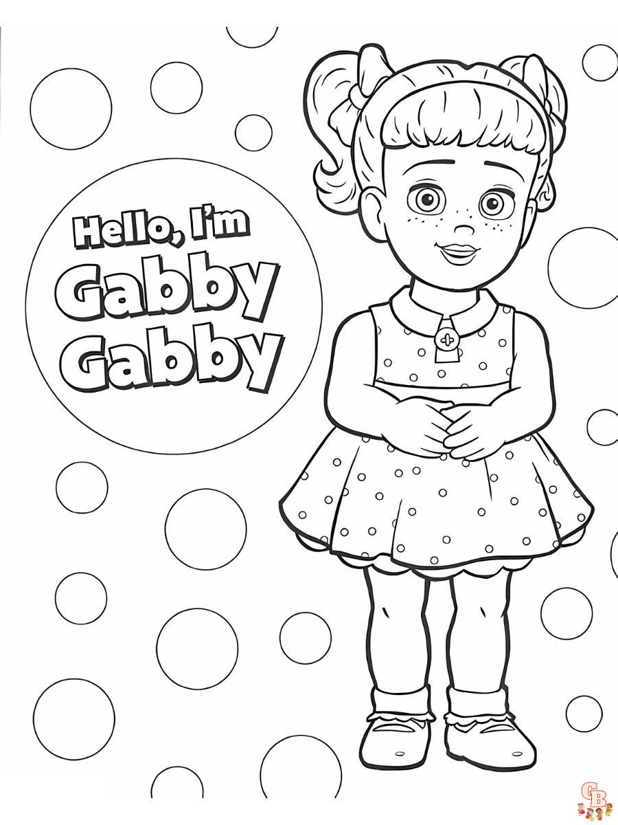 Gabby Gabby toy story coloring pages