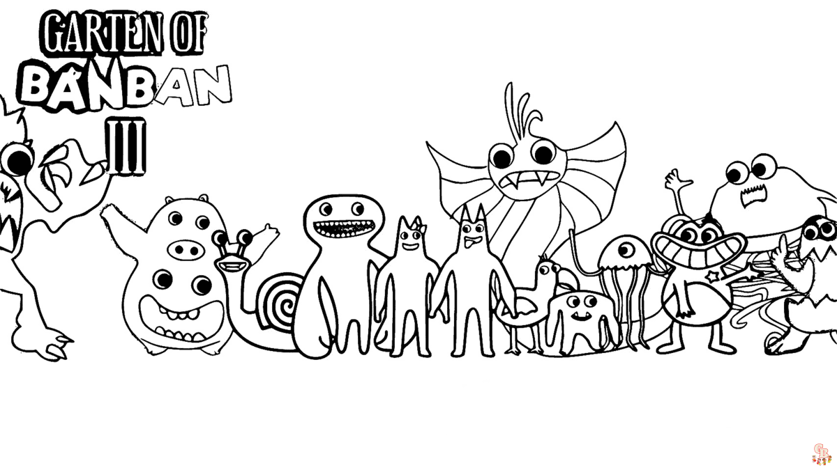 Garten Of Banban 3 coloring pages free