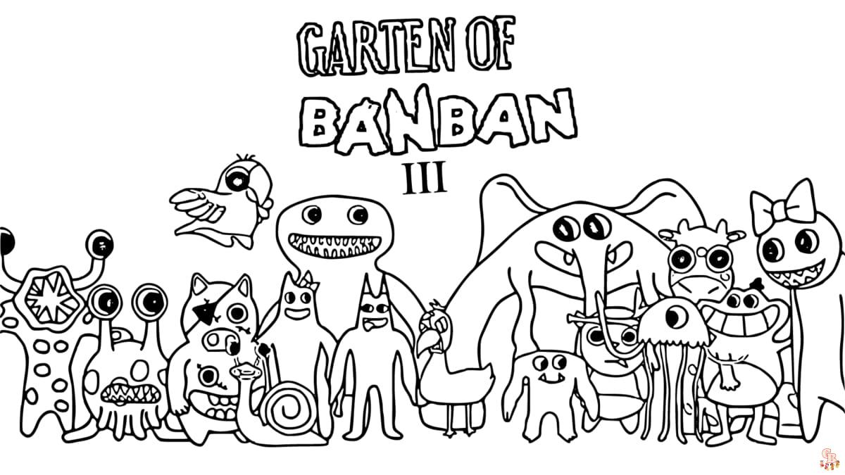 Garten Of Banban 3 coloring pages printable