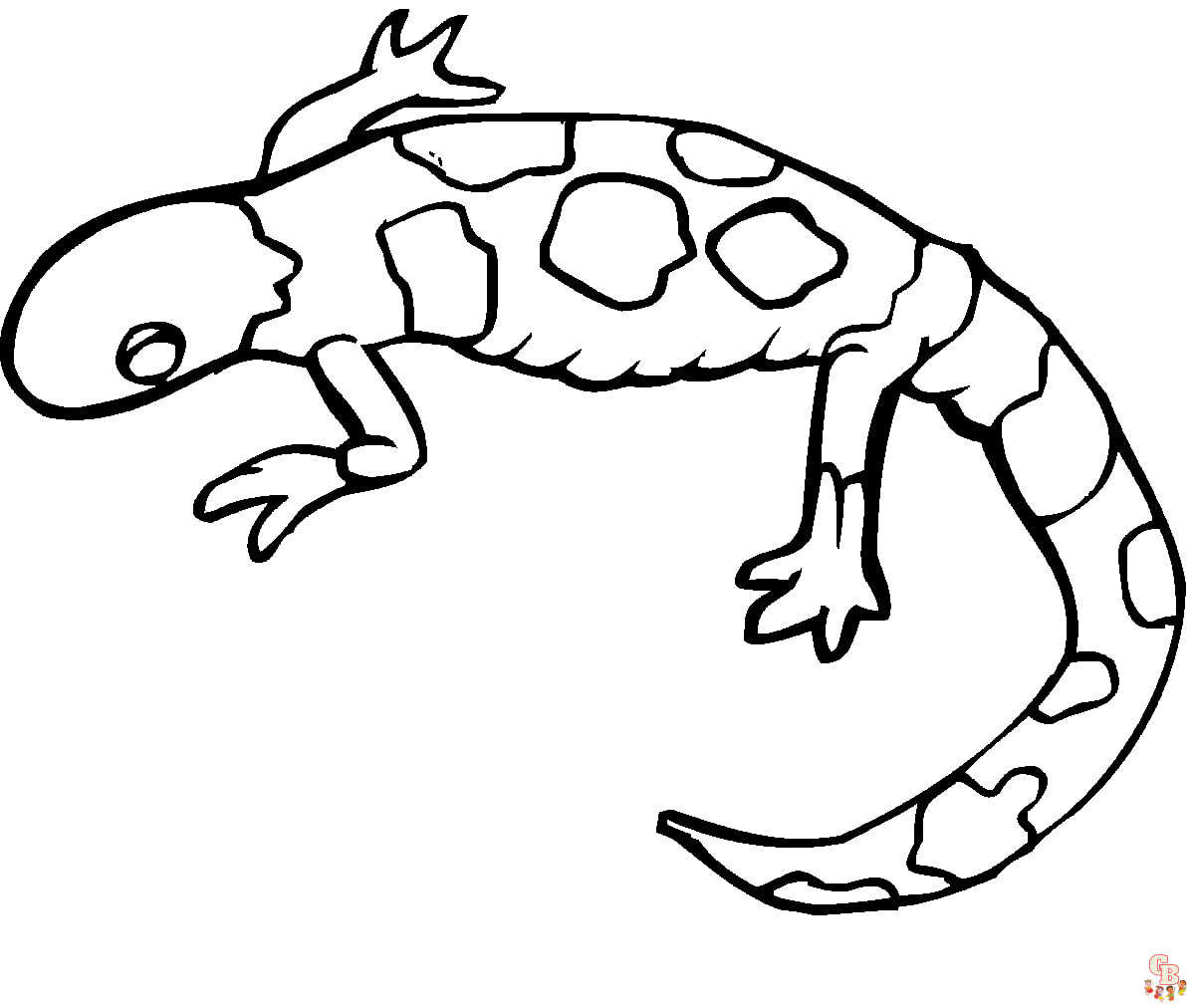 Gecko Coloring Sheet