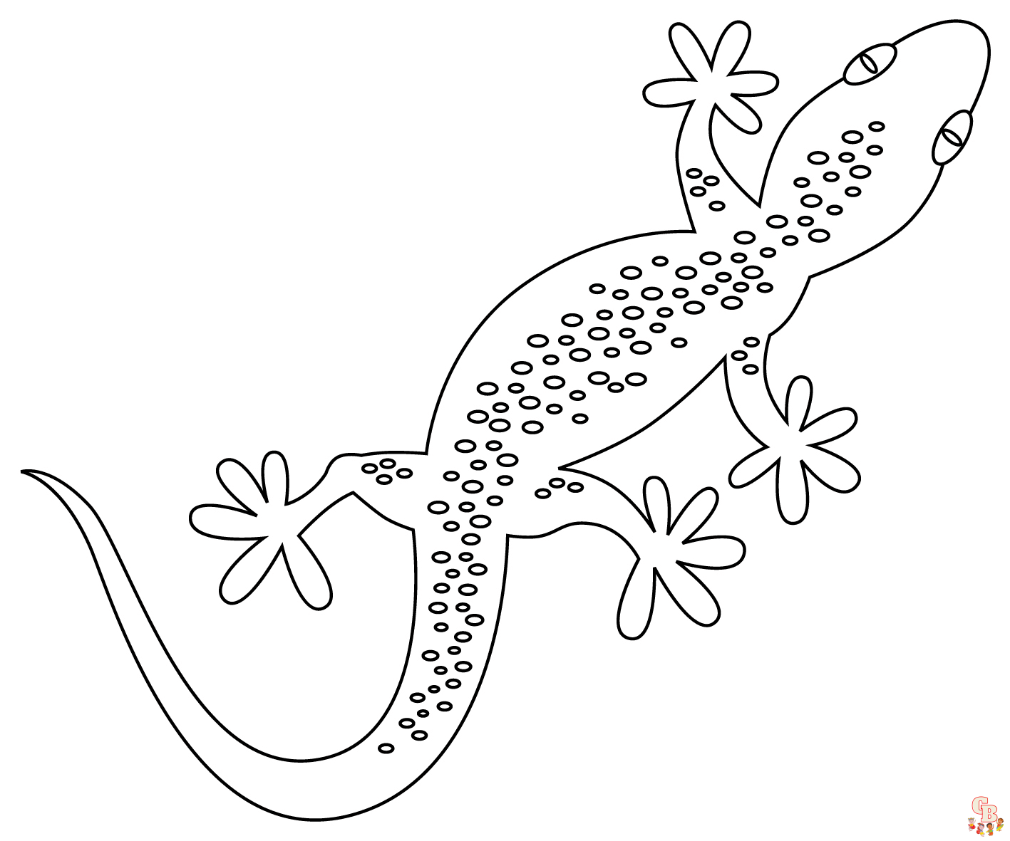 Gecko coloring pages free