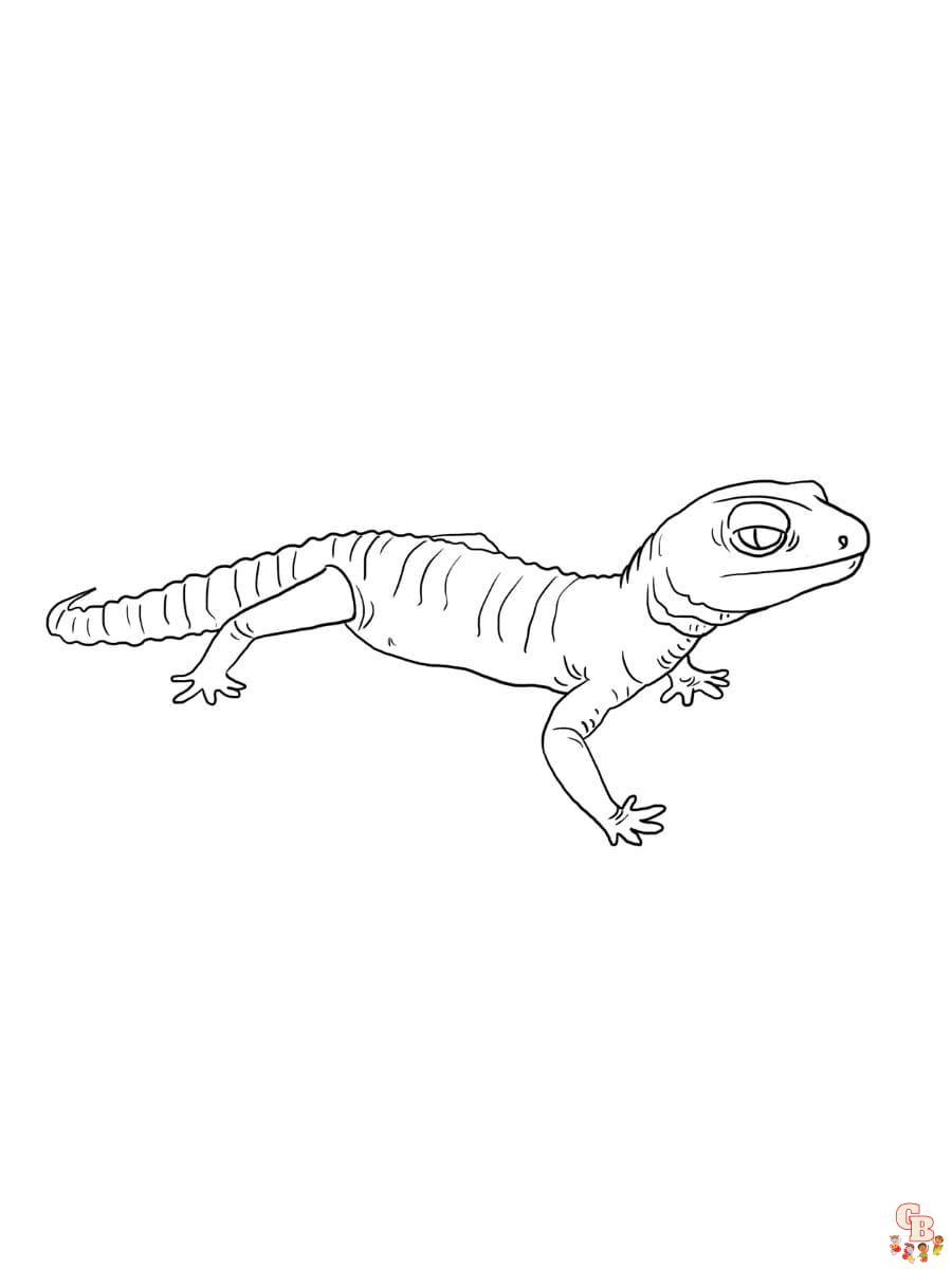 Gecko coloring pages