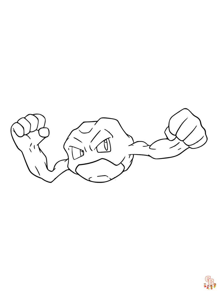 Geodude coloring pages