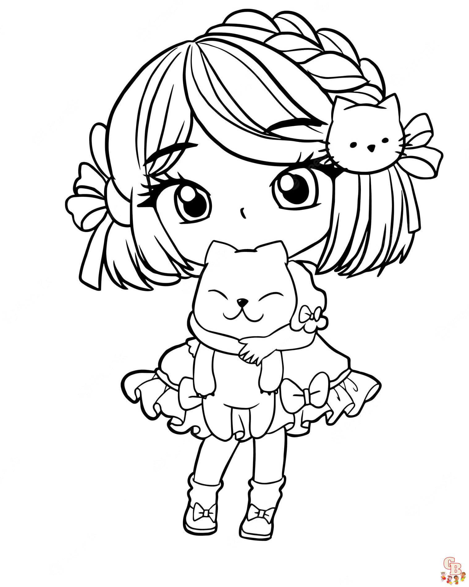 Girly coloring pages printable free