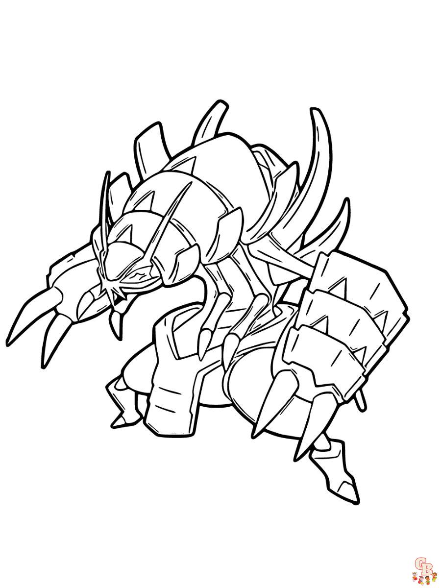 Golisopod coloring page