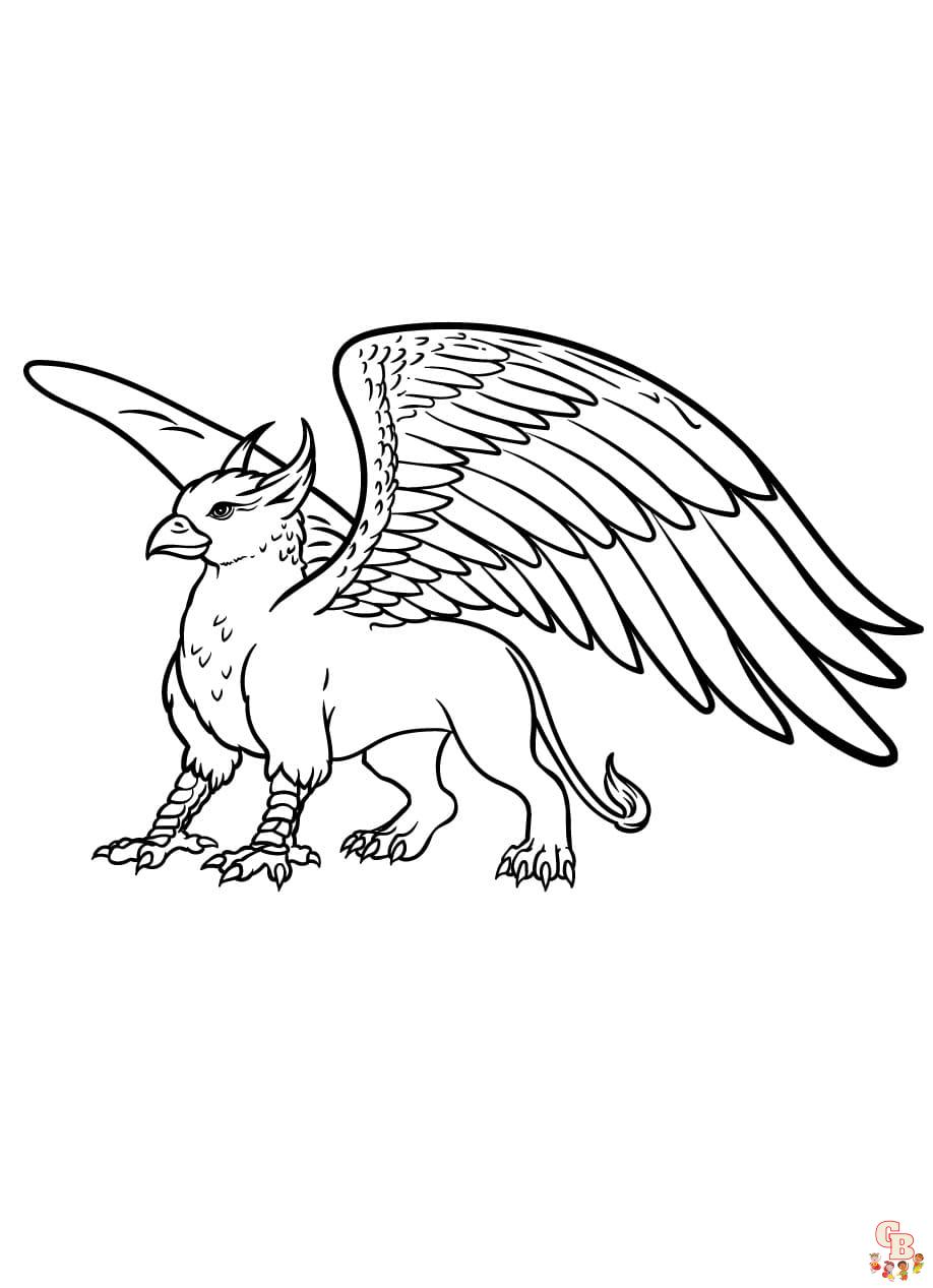 Griffin coloring pages printable free