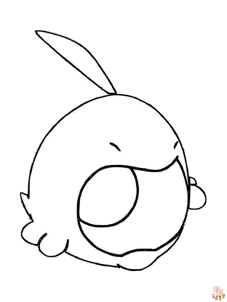 Gulpin coloring page