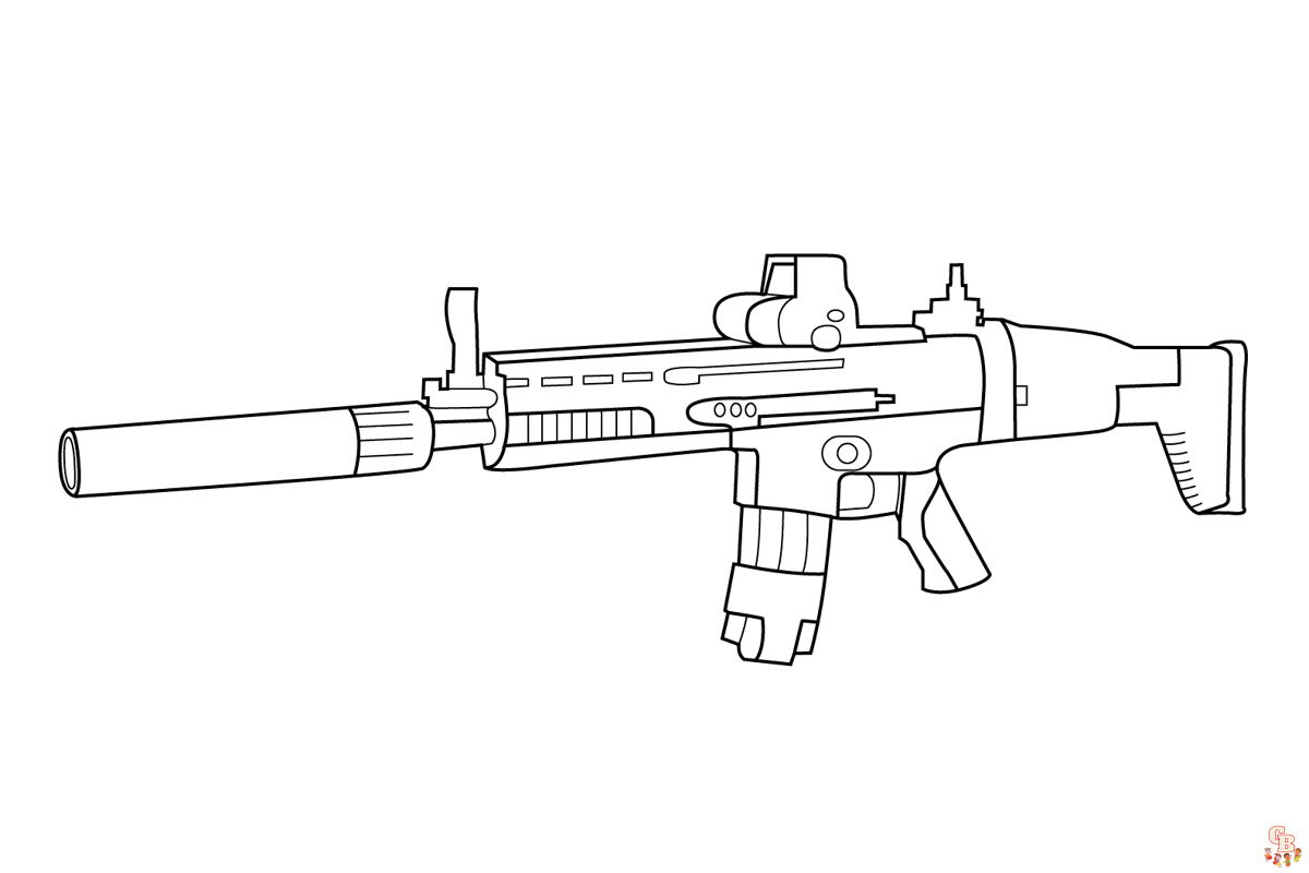 Guns Coloring Sheets free