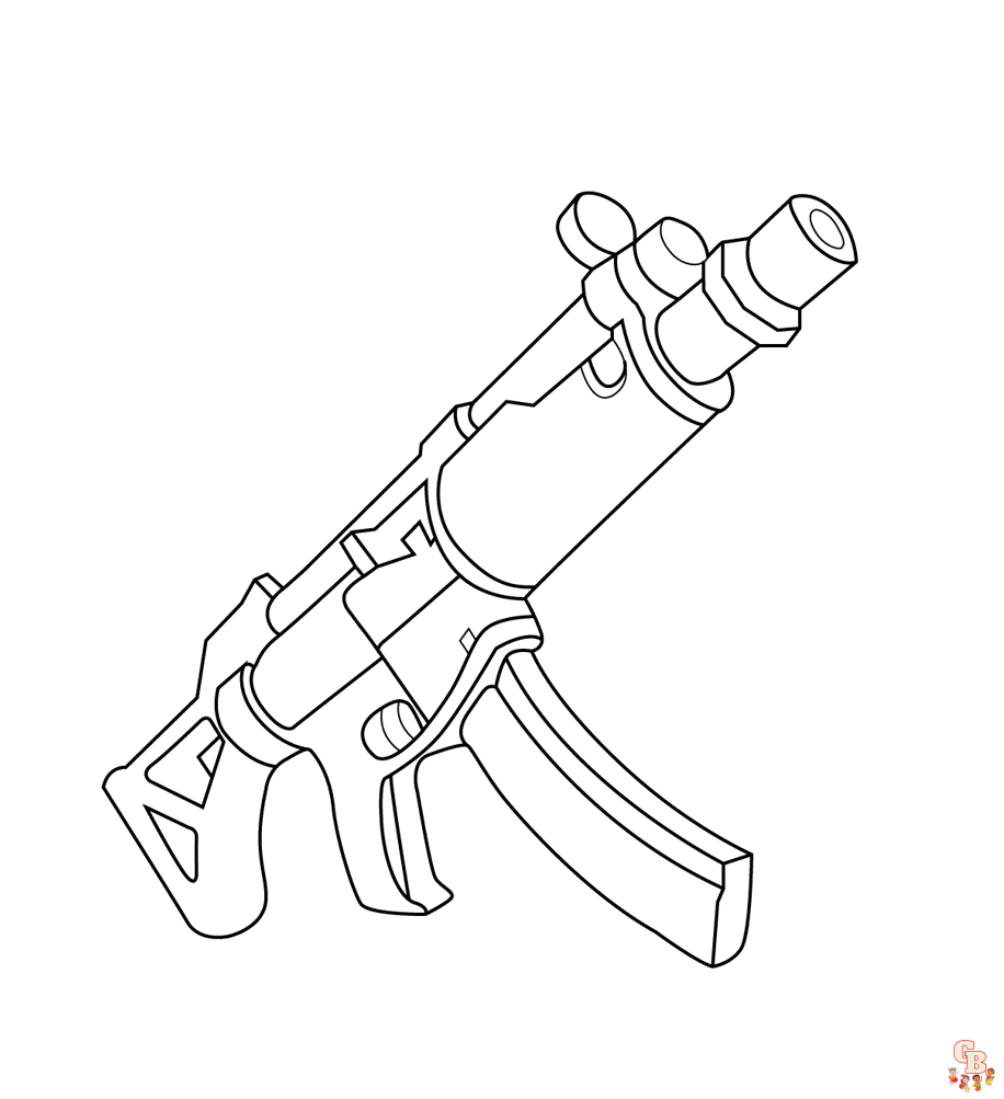 Guns coloring pages printable free