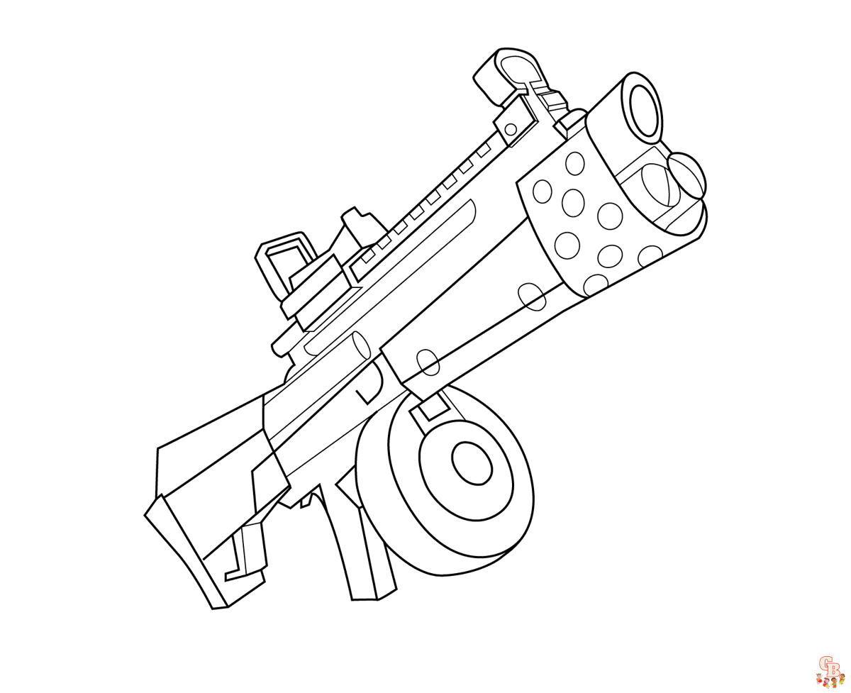 Guns coloring pages printable