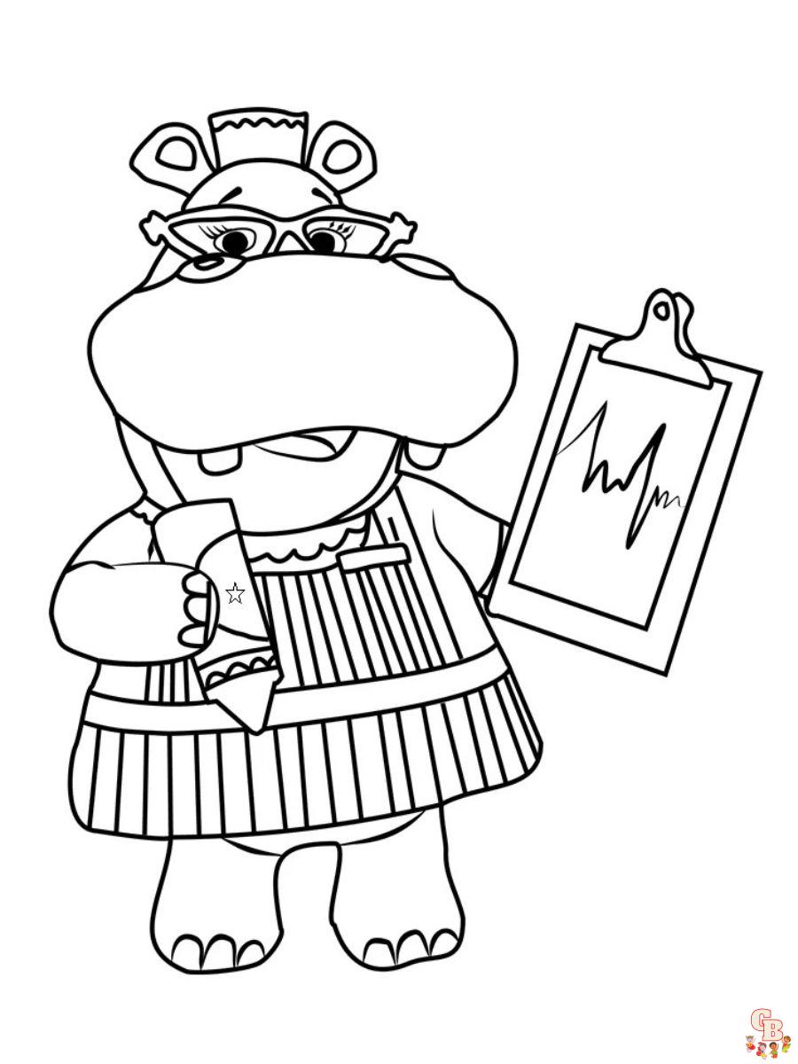 Hallie Doc McStuffins Coloring Page