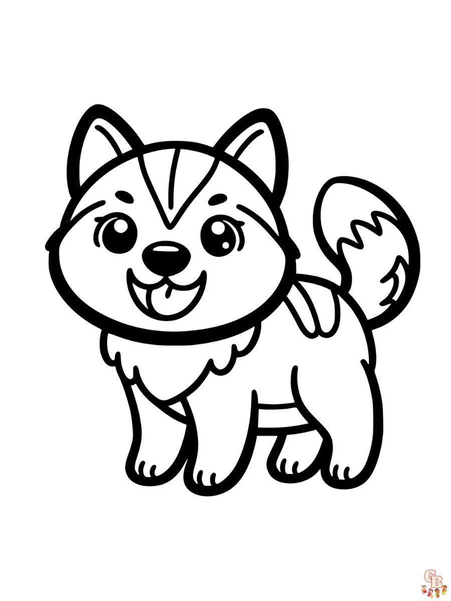 Husky Coloring Pages