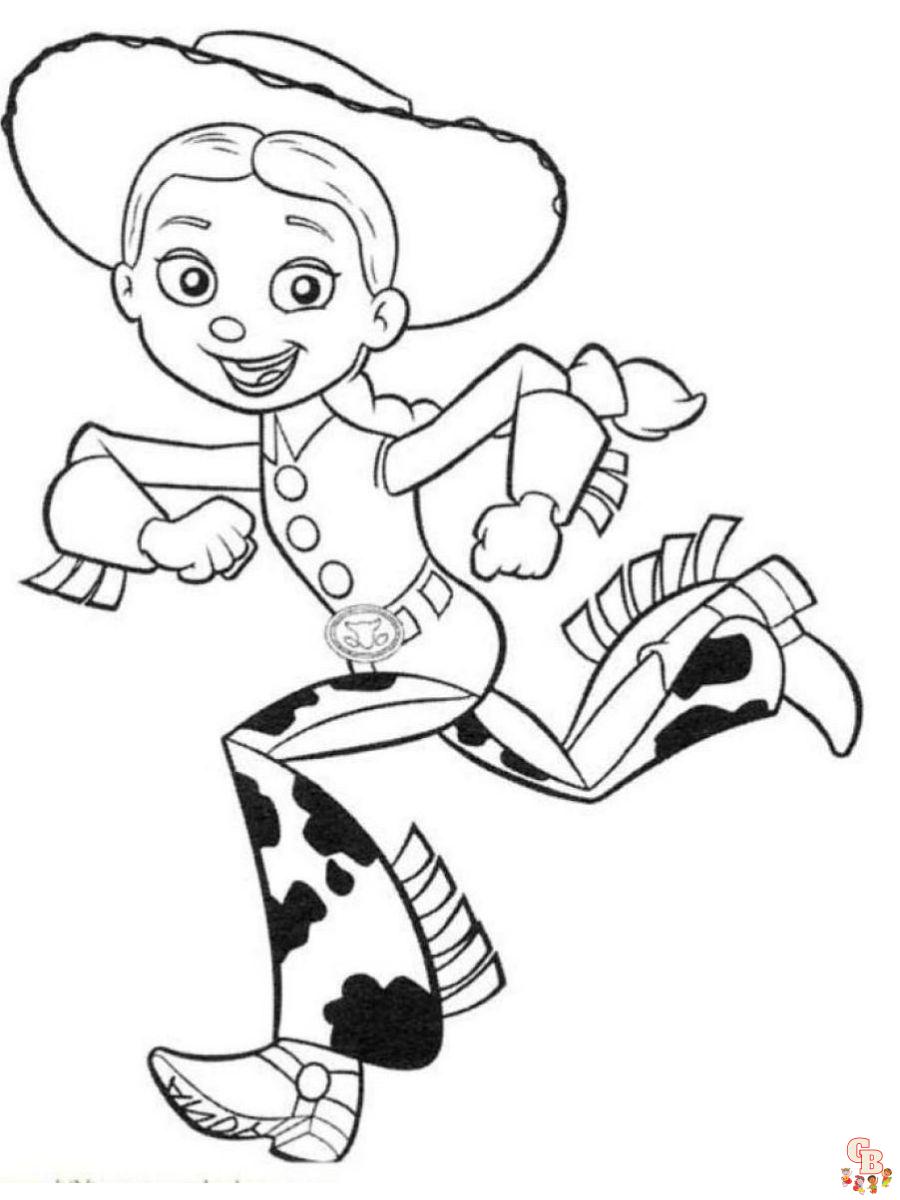Jessie toy story coloring pages