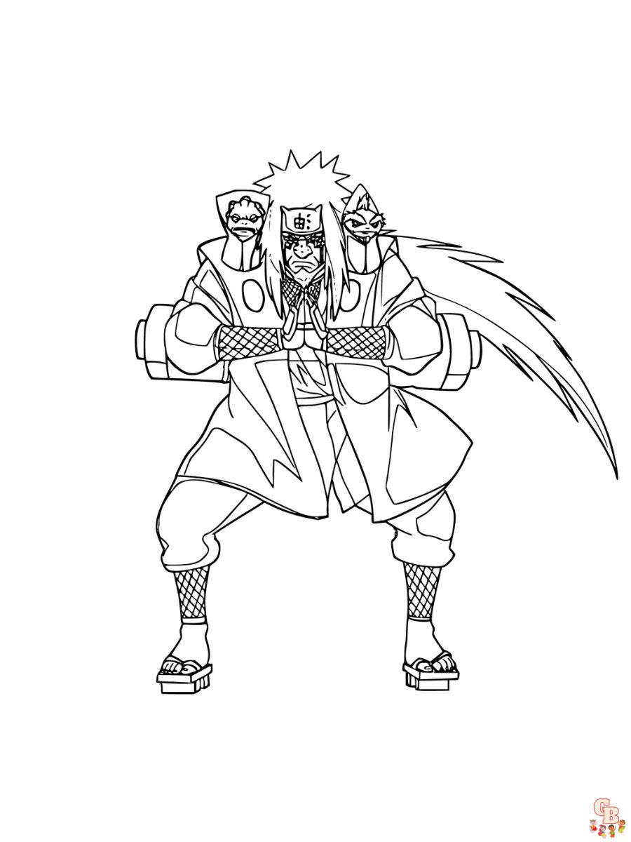 Jiraiya coloring page printable