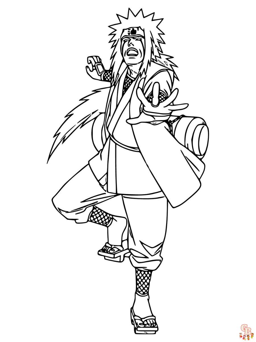 Jiraiya coloring page