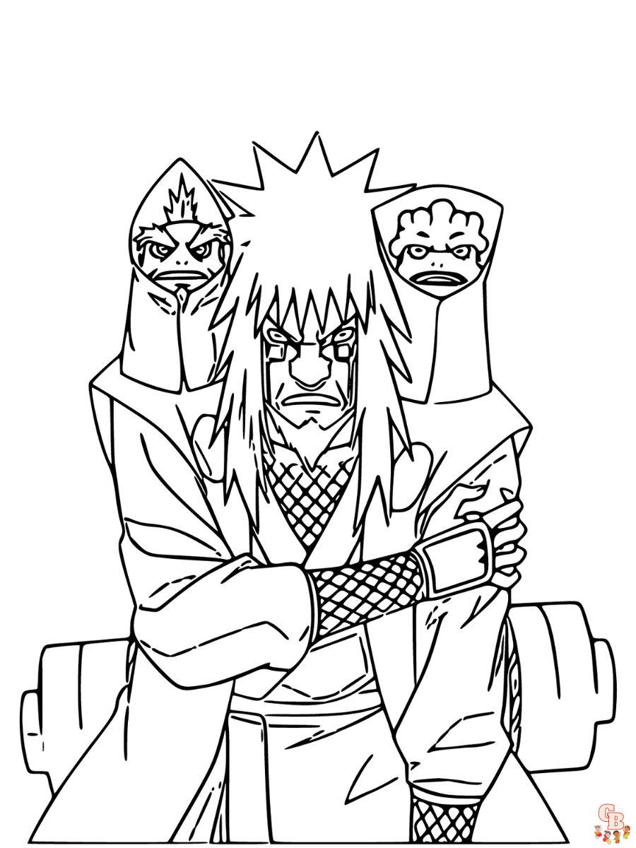 Jiraiya coloring pages printable