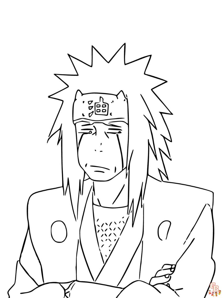 Jiraiya coloring pages