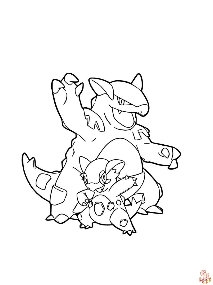 Kangaskhan coloring pages